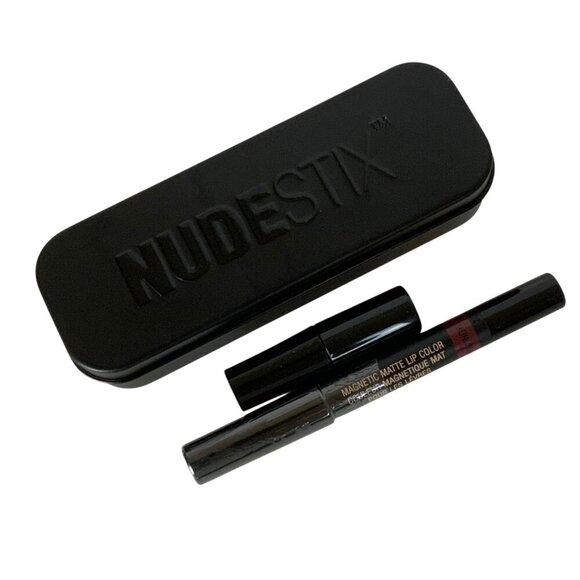 Nudestix Intense Matte Lip Stain Pencil BURGUNDY With Sharpener in Box - Picture 1 of 4